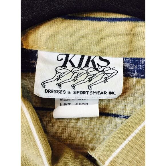 Kiks Top Womens Size 38 Multicolored Striped‎ Dolman Sleeves Retro Vintage - Picture 3 of 6